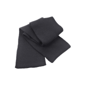 Classic Heavy Knit Scarf - Charcoal - One Size
