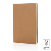 A5 hardcover notitieboek, bruin