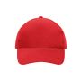 MB092 5 Panel Cap Heavy Cotton - red - one size