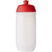 HydroFlex™ Clear 500 ml soft drikkeflaske - Rød/Frostet klar