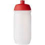 HydroFlex™ Clear drinkfles van 500 ml - Rood/Frosted transparant