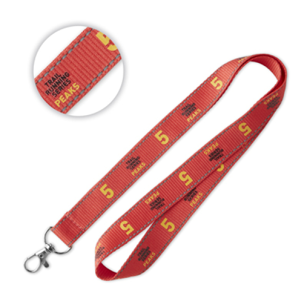 Lanyard with reflective threads