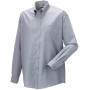 Mens' Long Sleeve Easy Care Oxford Shirt Silver M