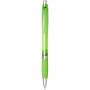Turbo translucent ballpoint pen with rubber grip - Lime