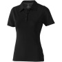 Markham short sleeve women's stretch polo - Solid black - XS