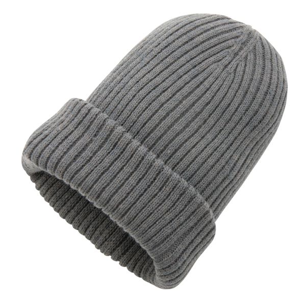 Impact AWARE™  Polylana® double knitted beanie, anthracite