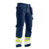 2277 Hi-vis trousers hp navy/geel D120