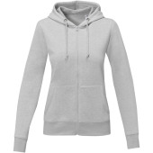 Theron dames hoodie met ritssluitng - Heather grijs - 2XL