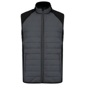 BODYWARMER BI-MATERIAAL sporty grey / Black XL