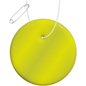 RFX™ H-09 ronde reflecterende pvc hanger - Neongeel