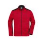 Men's Knitted Workwear Fleece Jacket - STRONG - - red-melange/black - 6XL