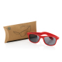 GRS zonnebril van gerecycled PP-plastic, rood