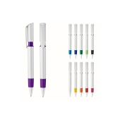 Ball pen S40 Grip hardcolour - White / White
