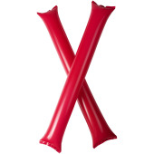 Cheer 2 delige opblaasbare cheering sticks - Rood