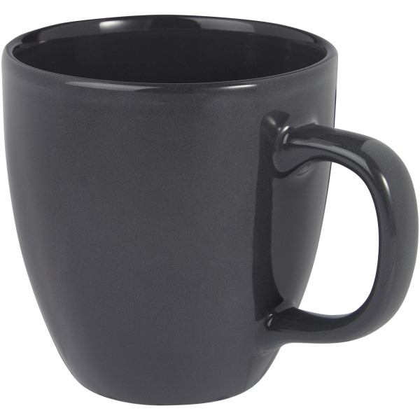 Moni 430 ml ceramic mug - Grey