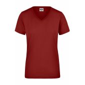Ladies' Workwear T-Shirt - wine - 4XL