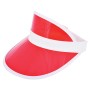 Zonneklep PVC - Wit/Rood