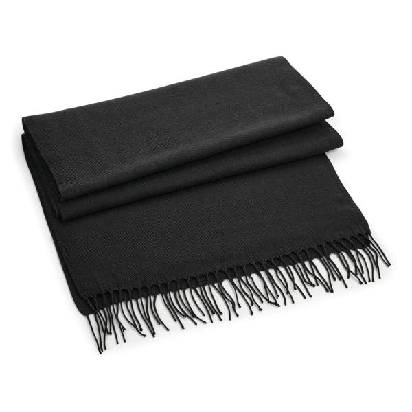 Classic Woven Scarf - Black - One Size