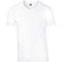 Premium Cotton Adult V-neck T-shirt White XXL