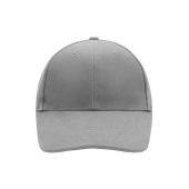 MB018 6 Panel Cap Low-Profile donkergrijs one size