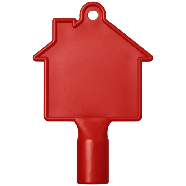 Maximilian huisvormige meterbox-sleutel - Rood