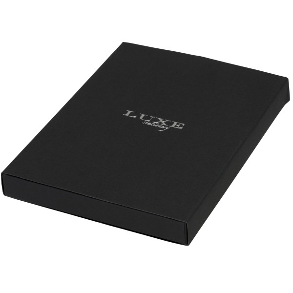 Aria notebook with pen gift set - Solid black
