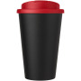 Americano® Eco 350 ml gerecyclede beker met spill-proof deksel - Rood/Zwart