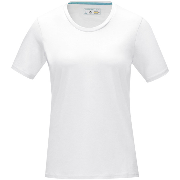 Azurite dames T-shirt met korte mouwen GOTS biologisch textiel - Wit - XS