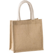 Shopper van jutecanvas - klein model Shopper van jutecanvas - klein model