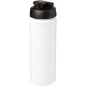 Baseline® Plus grip 750 ml sportfles met flipcapdeksel - Wit/Zwart