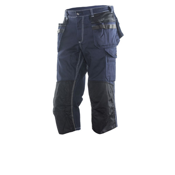 Jobman 2290 Long shorts cotton navy/zwart D096