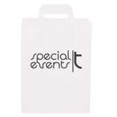 Papieren tas met plat hengsel 320x430x150 mm Papieren tas met plat hengsel 320x430x150 mm
