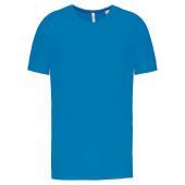 Gerecycled herensport-T-shirt met ronde hals Aqua Blue 3XL