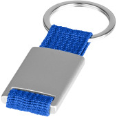 Alvaro webbing sleutelhanger - Koningsblauw/Zilver