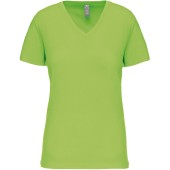 Dames-t-shirt BIO150 V-hals Lime L