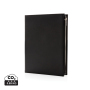 Swiss Peak A5 PU notebook with zipper pocket, black