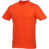 Heros heren t-shirt met korte mouwen - Oranje - XXS