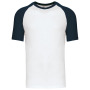 Baseball - Tweekleurig t-shirt White / Navy S
