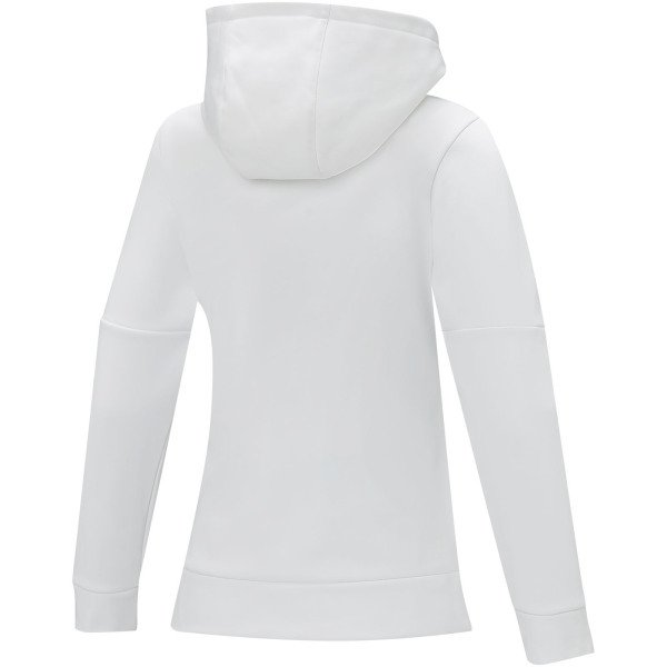 Sayan women's half zip anorak hooded sweater - White - XXL