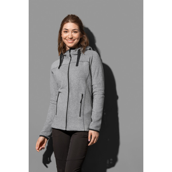 Stedman Power Fleece Cardigan Hooded for her
