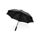 23" Impact AWARE™ RPET 190T storm proof paraplu, zwart