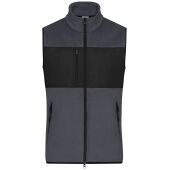 Men's Fleece Vest - carbon/black - S