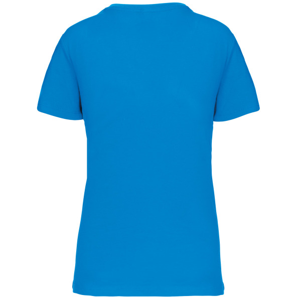 Dames-t-shirt BIO150IC V-hals Tropical Blue XS