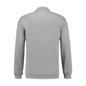 L&S Polosweater for him grey heather XXXL