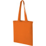 Madras 140 g/m² cotton tote bag 7L - Orange
