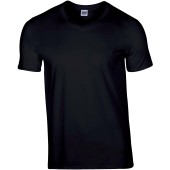 Premium Cotton Adult V-neck T-shirt Black M