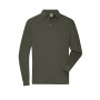 Men's Workwear-Longsleeve Polo - olive - XS