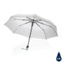 21" Impact AWARE™ RPET 190T mini auto open umbrella, white