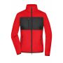Ladies' Fleece Jacket - red/black - XS
