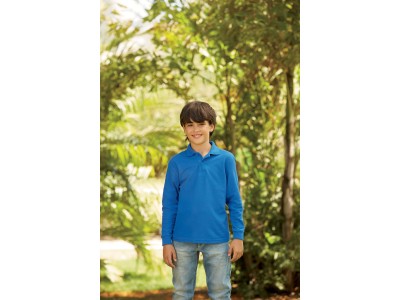 65/35 kids' long sleeve polo shirt 65/35 kids' long sleeve polo shirt